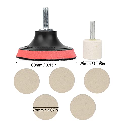 Kit de polimento de vidro removedor de arranhões de vidro 100g óxido de cério 5 peças almofada de po