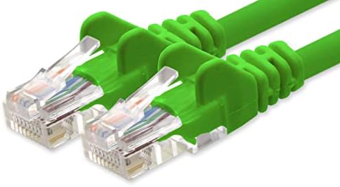 1aTTack.de 0,25m Cat 6 Ethernet Cable Gigabit RJ45 LAN Patch Cord Compatible with Internet, Router, Modem, Smart TV, PC & Laptop Switch Modem orange - 5 pieces - 0,25m