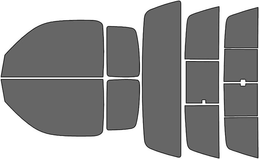Rvinyl Window Tint Kit Compatible with Toyota Tacoma 1995-2004 2 Door Extended Cab - Black 35% - Single Ply No Bubble Film - Do it Yourself Vehicle Complete Precut Kit