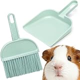 Mygeromon Meerschweinchen Käfig Bürste Mini Kehrschaufel und Besen Set für Kaninchen/Hamster/Kleintiere Zubehör