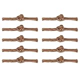 QUARKZMAN Botones de Nudos Chinos, 10 Pares de Botones y Cierres para Coser Cheongsam, Trajes Tang, Capas, Abrigos y Trajes de Novia y Disfraces (Café)