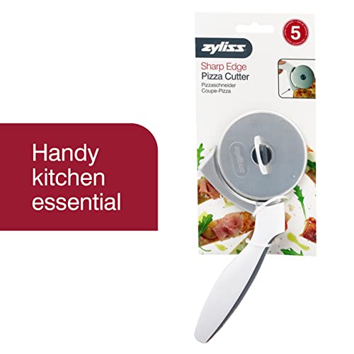 Zyliss Sharp Edge Pizza Cutter - Pizza Cutter With Removable Wheel - Stainless Steel Blade - Kitchen Tool And Gadget For Right- And Left-Handed Use - Dishwasher Safe #TOP1