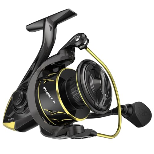 KastKing Sharky X Spinning Reel, 6.2:1 High-Speed Gear Ratio, Carbon Fiber Drag (33LB/39.5LB), 10+1 Stainless Steel Bearings, Lightweight Nylitech Body, Freshwater & Saltwater Fishing Reel