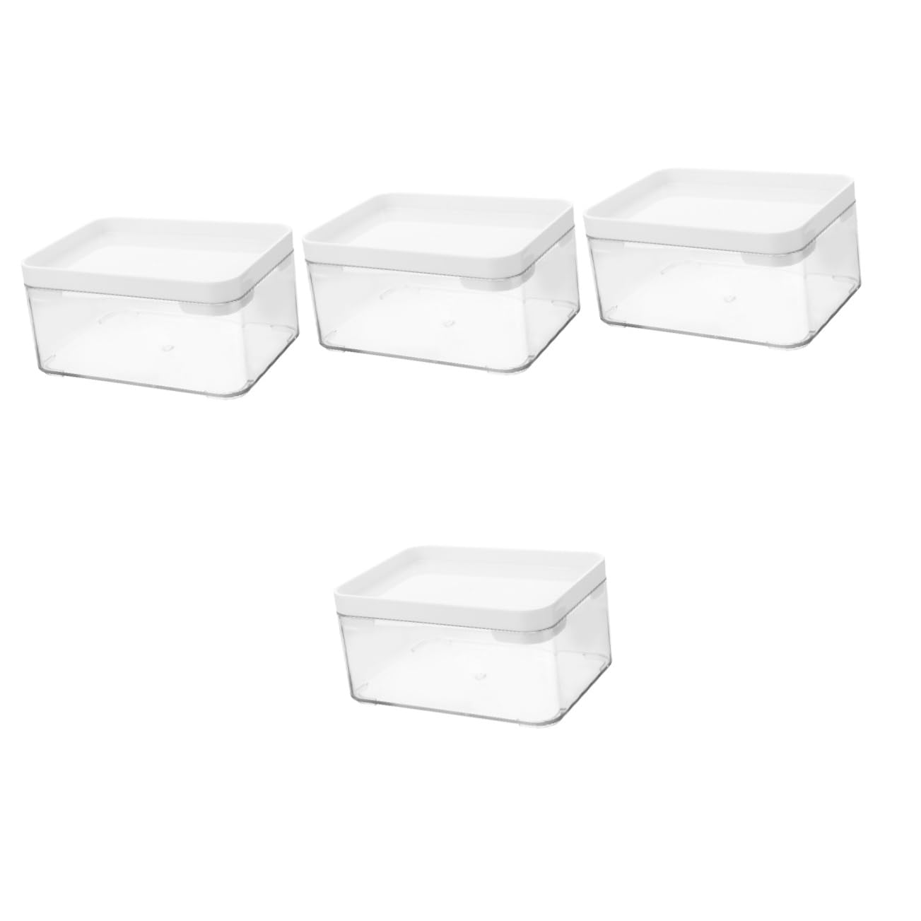 Boîtes de rangement pour perles parfumées Ciieeo (lot de 4) en plastique transparent