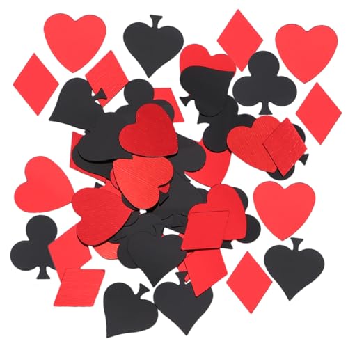 ULDIGI Coriandoli Poker di Plastica Colorati 90g Scatter Decorativi per Tavolo di Festa Addobbi per Nozze Compleanni e Eventi Sparsi per Decorazioni Fai da Te