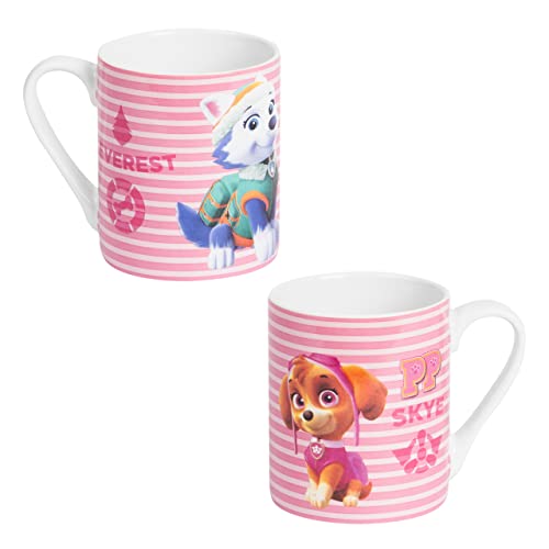 Taza infantil Paw Patrol Skye & Everest 230ml rosa miniatura 1