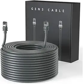Cabo Extensor Starlink V3 5 Metros Ethernet Reforçado Uso Externo À Prova D'Água Conexão Estável Para Antena Internet Via Satélite Motorhome Trailer Caminhão Barco Roteador Athenix