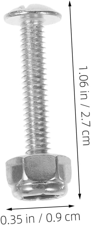 Hemoton 16pcs Foosball Table Parts Screws and Nuts Set Metal Hardware Replacement Kit for Foosball Player Assembly Table Football Accessories for Game Room