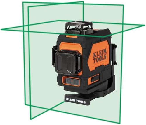 Klein Tools 93PLL Self-Leveling Laser Level with Bright Green 3x360-Degree Planes, Rechargeable Battery, Magnetic Mount