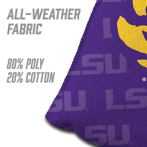 YouTheFan NCAA LSU Tigers Set of 4 Cornhole Bags — view 5