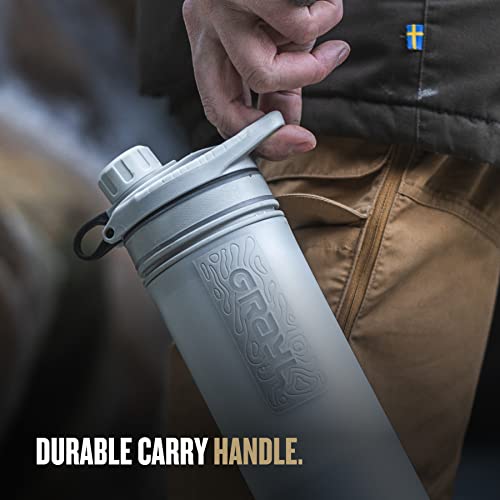 GRAYL GeoPress 24 oz Water Purifier Bottle - Filter for Hiking, Camping, Survival, Travel (Peak White) - Image 5