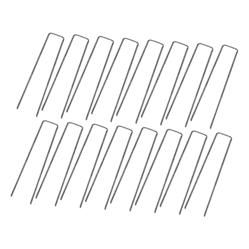 TOYANDONA 50 Piezas Clavos para Césped De Forma u Fijadores De Césped Resistentes Unidades para Jardinería y Paisajismo Uso Artificial y Jardines