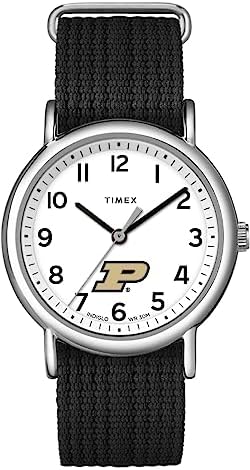 TIMEX Unisex Weekender 38mm Watch with Slip-Thru Single Layer Strap