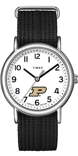 TIMEX Unisex Weekender 38mm Watch with Slip-Thru Single Layer Strap