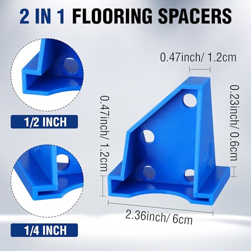 Image of WORKPRO 24-Pack Floor Spacers, 2-in-1 Laminate Flooring Install Tool