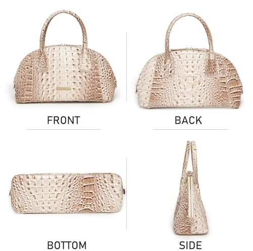 Bolso de mano doble asa de cuero vegano para mujer miniatura 4