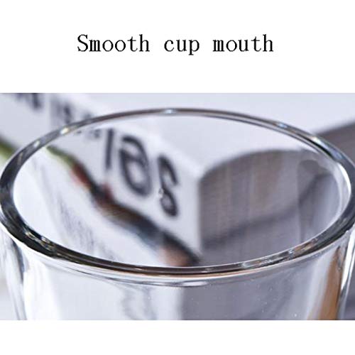 Vasos de cristal con asa de 2 piezas para café capuchino y latte 7