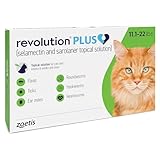 Revolution Plus (selamectin and sarolaner Topical Solution) for Cats, 11.1-22 lbs (Green), 1 Tube