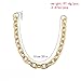 Wiwpar Fashionable O Shape Chunky Metal Purse Chains Shoulder Bag Handle Shoulder Straps Replacement for Women's Handbags (Gold)