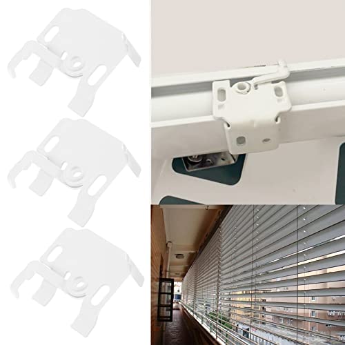 10Pcs Roman Blinds Fixing Brackets For Top Or Face Fixing Metal Venetian Blinds Fixed Support Window-Shades Fastener With Swivel Design #TOP1