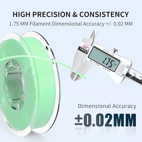 Image of RAMBERY Clear Rainbow PLA Filament Bundle 1.75mm, Crystal Transparent PLA 3D Printer Filament, Dimensional Accuracy + /- 0.02 mm, 250X4 Spools
