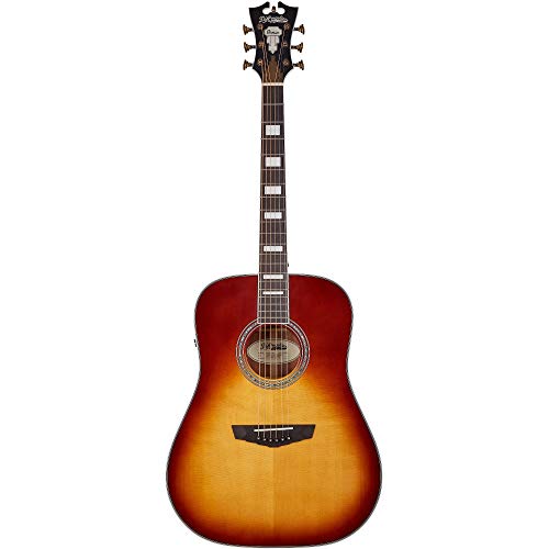D'angelico 6 String Acoustic-Electric Guitar, Right, Iced Tea Burst (Dapd300Itbaps) #TOP30