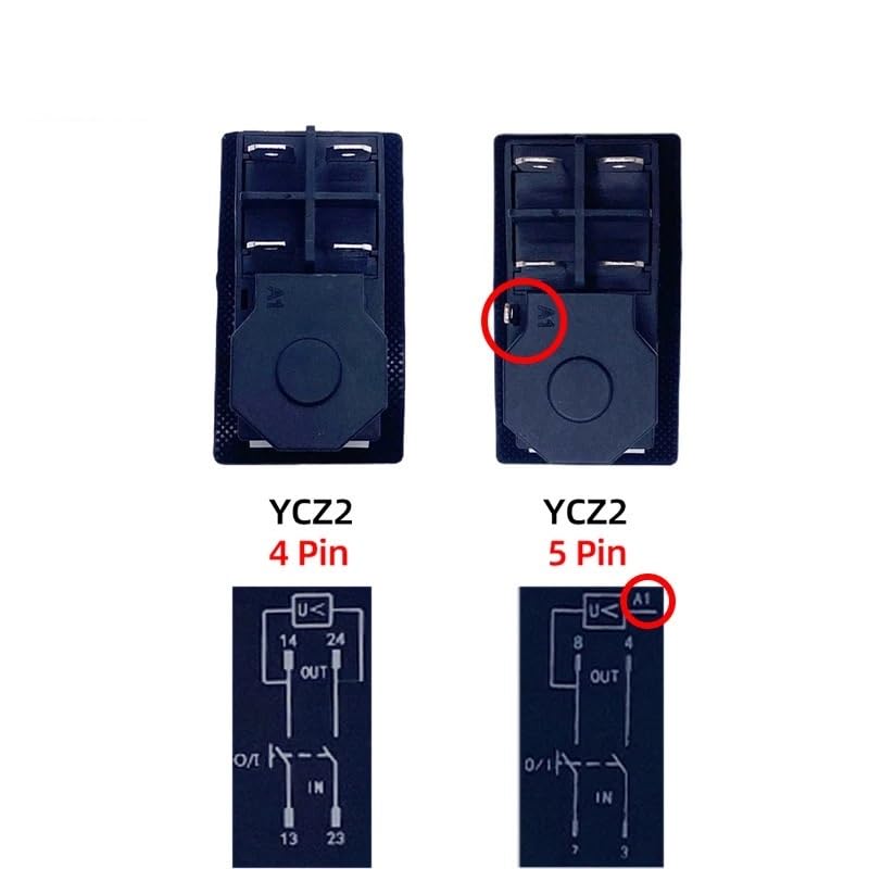 Interrupteur électromagnétique 5 broches 220V KJD17 pour machine