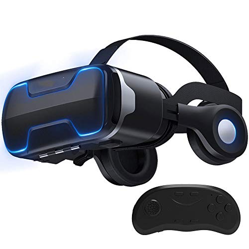Virtual Reality Brille Stereo Headset, Blu-Ray Augenschutz 360 Panorama 120 ° Betrachtungswinkel IMAX Filme VR Brille Videospiele, Anwenden auf