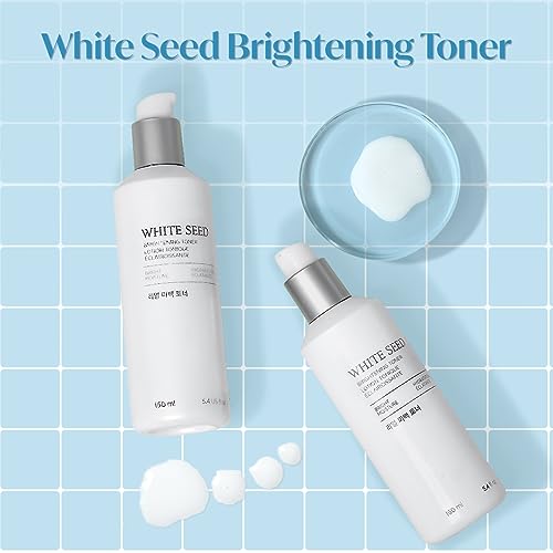 The Face Shop White Seed Brightening Toner with Lupin Seed, Daisy, Niacinamide, Moisturizing & Brightening - Image 3
