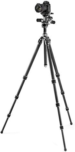 Miniatura 7 de Gitzo Mountaineer Series 3, 3 Sections Carbon Fibre Tripod with Fluid Head, Professional Photography Tripod for DSLR, Reflex, Mirrorless Cameras,