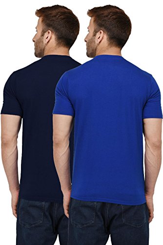 Image of London Hills Solid Cotton Blend Half Sleeve Regular Men Round Neck Tshirts | T Shirt For Man | Tshirt | Shirts Men | Tshirt For Man | T-shirt | T-shirts | Stylish | Gym Wear For Workout | MultiColored