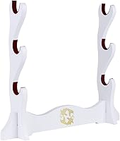 Vista 12 de Soporte de espada de terciopelo japonés acolchado Katana Stand Samurai Display Rack Soporte All Tanto Sword Yin y Yang 2 Tier