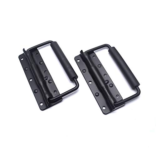 My Mironey Set Of 2 Black Surface Mount Spring Loaded Speaker Handles For Pa Speakers,Rack Cases,4.9" X 3.1" #TOP17