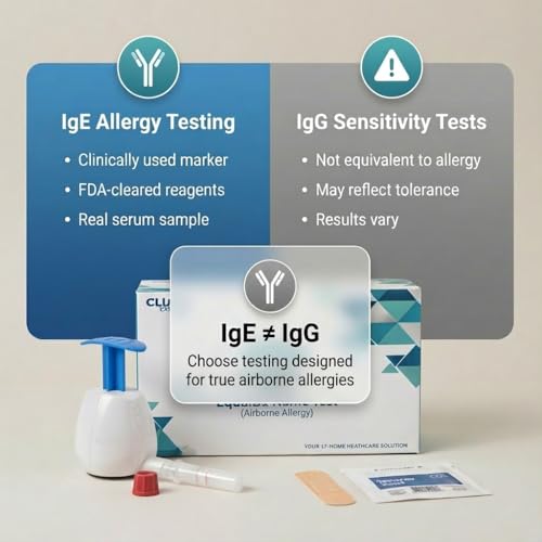 EqualDx Inhalant Allergy Test - Clinical-Grade Accuracy | Painless Collection for Adults & Kids | Covers Over 90% Indoor and Outdoor Allergy Reactions Including Dust Mites, Mold, Pet Dander, Pollen