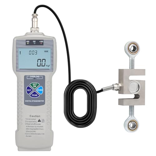 BAOSHISHAN DS2-5000N Digital Force Gauge 5KN Push Pull Tester with External Sensor, USB Data Output, 999 Values Memory for Industrial QC