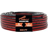 Audiopipe 100' Feet 18 GA Gauge Red Black 2 Conductor Speaker Wire Audio Cable