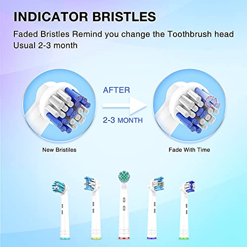 Replacement Toothbrush Heads Compatible For Oral B Braun Electric Toothbrush,10 Pack Professional Precision Brush Heads For Oral B 7000/Pro 1000/9600/ 5000/3000/8000 #TOP4