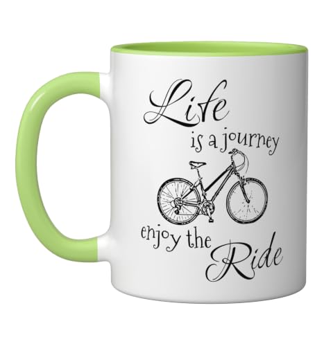 Life is a Journey Enjoy the Ride | Adventure Biking Ceramic