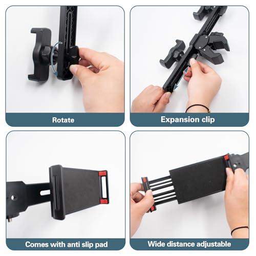 Support trépied smartphone rotatif 360 avec double fixation ajustable - 3