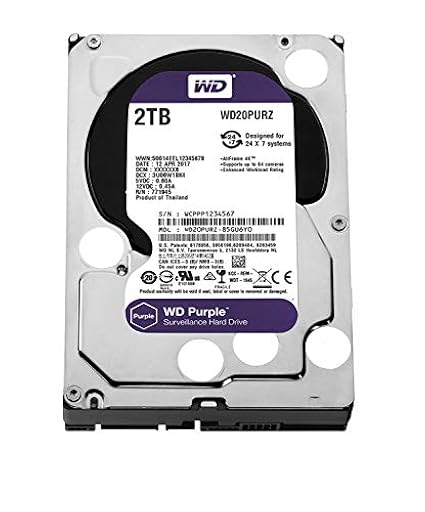 WD Purple WD20PURX- Disco duro para videovigilancia (2 TB, Intellipower, SATA 6 GB/s, 64 MB de caché, 3.5") | Ya disponible en tu tienda friki favorita! En mundofriki.es! WD Purple WD20PURX- Disco duro para videovigilancia (2 TB, Intellipower, SATA 6 GB/s, 64 MB de caché, 3.5") | Ya disponible en tu tienda friki favorita! En mundofriki.es!