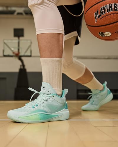 Image of XTEP Men Dynamic Foam Basketball Shoes /Sneakers with Shock Absorption Sports Lining & Breatheable Mesh Upper with Embedded TPU Sole for Extra Support & Rebound