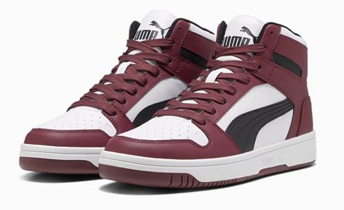 Image of PUMA mens Rebound Layup Sneaker, Puma White-puma Black-jasper, 8.5