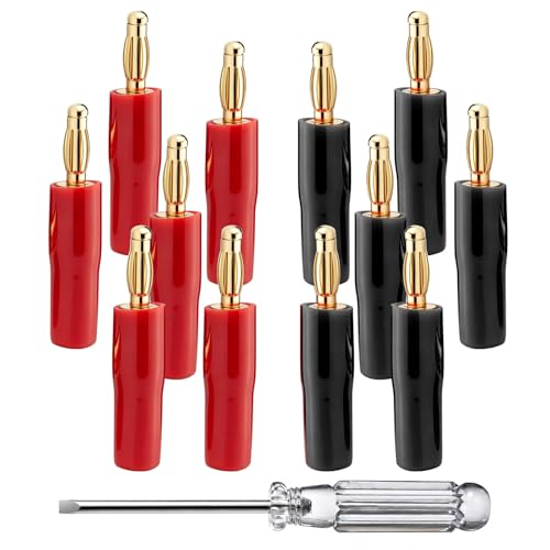 Conectores tipo banana para cable de altavoz que eliminan ruidos por conexiones sueltas en audio