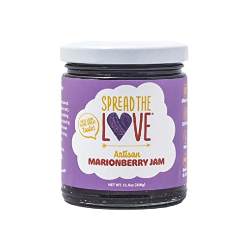 Spread The Love MARIONBERRY Artisan Jam, 11.5 Ounce, All Natural, Vegan, No Preservatives, GMO and...
