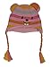 Critter Girls Pink & Orange Stripe Munchkin Mouse Peruvian Style Trapper Hat