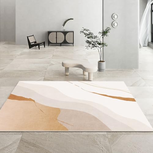 Frisence 北欧風 洗える カーペット 120×160cm 厚手 シャギーラグ 防音 防寒対応 マイクロファイバー素材 滑り止め付き ふわふわ やわらかい ホットカーペット対応 ペット・リビング・寝室・子供部屋・ダイニング用 FRISY04-D39