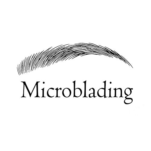 Boodecal Wall Sticker Vinyl Eyebrows Beauty Salon Wall Decal Eye Make Up Wall Art Poster Home Bedroom Decor Wall Mural 16.5 Inches X 31 Inches #TOP14