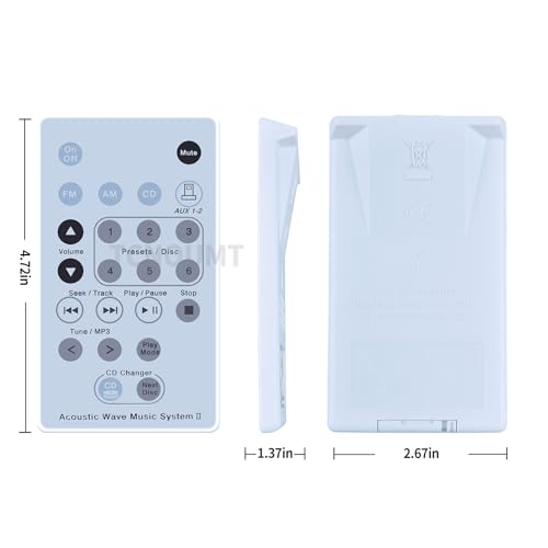 Télécommande Bose Acoustic Wave II perdue ? Solution ZWP RM-Series - 2