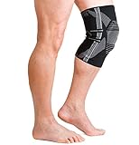 AidBrace Knee Brace Support Sleeve with Patella Support and Side Stabilizers for Meniscus Tear, ACL & LCL Injury Recovery (SINGLE - Large)