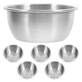 Gadpiparty Juego de 6 Cuencos para Salsa de Acero Inoxidable 304 50 Ml Diámetro 6 CM Recipientes Reutilizables para Condimentos y Aperitivos Ideales para Cocina y Restaurante